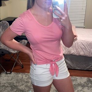 Rue 21 shirt & Wax Jean shorts